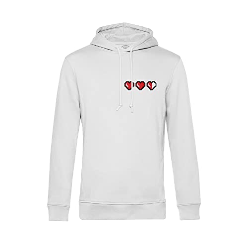 Sweat à capuche arcade retro gaming pixel life avec motif coeur vintage pour ado et adulte