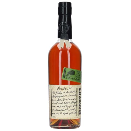 Booker Bourbon Whisky, vollmundig, komplex mit kräftigem Geschmack, 62,95% Vol, 1 x 0,7l