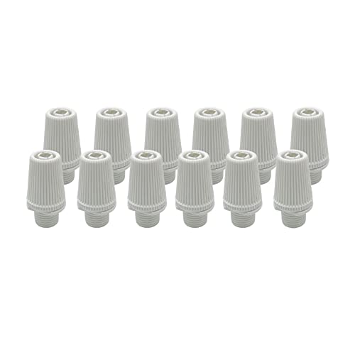 HALOTEC | Pack 12 Abrazaderas Prensaestopas|Color Blanco | Fijación y sujeción de Cables electricos a Portalámparas | Protección y Seguridad|Fabricación Italiana