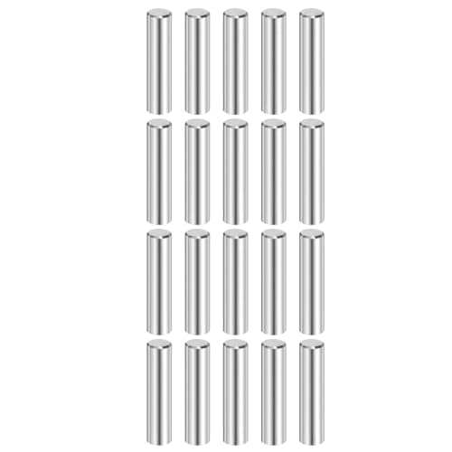 QUARKZMAN 20 Stück Zylinderstifte Rostfrei, 8 mm x 30 mm Spannstift Passstift, 316L Metallstifte Edelstahl, Dübelstifte Bolzen Metall für DIY, Möbel, Bastelprojekte