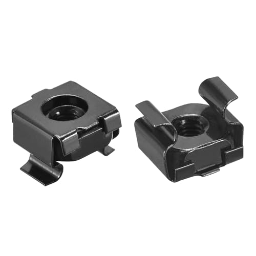 QUARKZMAN Dadi a Gabbia Snap-In, Dado in Acciaio Carbonio M4 x 0.7mm per Armadio Scaffale Server 5pz