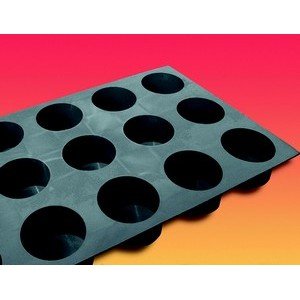 Moule silicone 15 mini-muffins plaque cuisson élastomoule pâtisserie