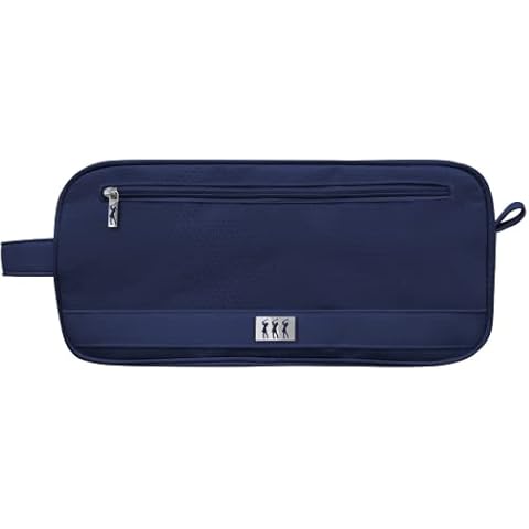 Surprizeshop Honeycomb Shoe Bag | Vented | Exterior Pocket | Lady Golfer Detail (Navy) Cover