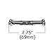 Bow Tie Clip On Hardware/Bow Tie Fasteners - 2.75