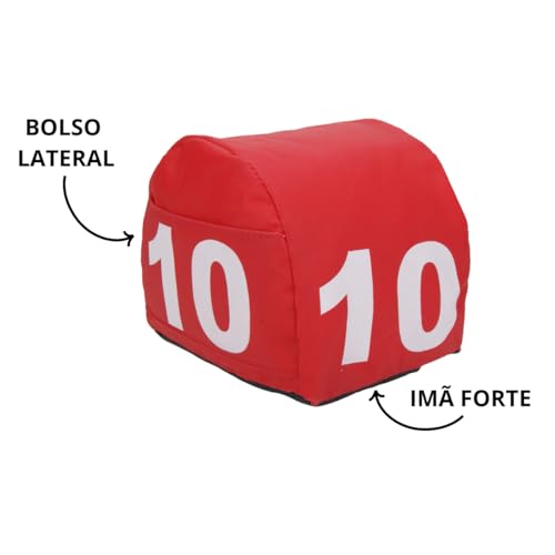 Prisma Estacionamento Numerado 1 Ao 10 Com Imã (Vermelho 1 ao 20)