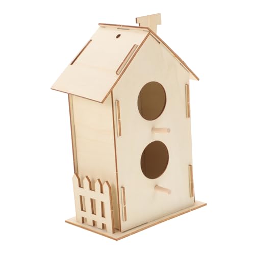 Gadpiparty 木製の鳥の家のおもちゃ toys ?? ch?i tr? em 用ペイントキット 鳥小屋 巣箱 キッズクラフト 木製塗装 DIY おもちゃ クラフト絵画のおもちゃ