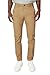 Plaid&Plain Men's Skinny Stretchy Khaki Pants Colored Pants Slim Fit Slacks Tapered Trousers 819 Khaki 32X34
