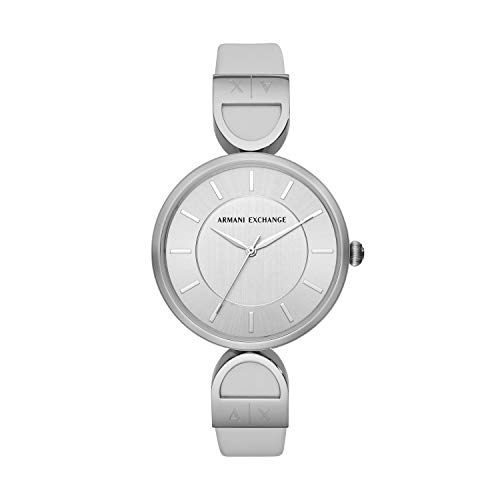 Preisvergleich Produktbild Armani Exchange Damen Analog Quarz Uhr mit Leder Armband AX5325