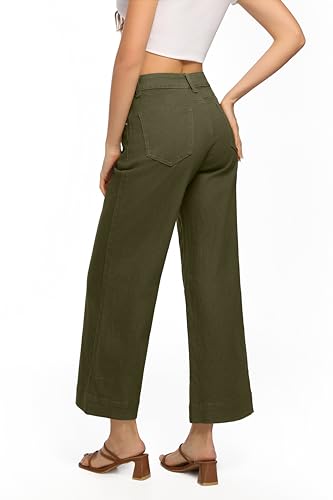 Womens High Waisted Stretchy Jeans - Wide Leg, Baggy, Loose, Trendy Jeans for Women3