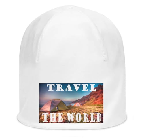Bonnet bonneterie coton blanc rando montagne et camping outdoor