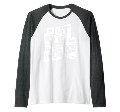 Pauschenpferd - ESSEN SIE SCHLAF Pauschenpferd WIEDERHOLEN Lustiges Pauschen Raglan