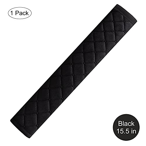 Soft Car Seatbelt Covers For Adults Kids Women Teens & Men, Seat Belt Cushion Pad Cover Protector For Trucks Suv, Shoulder Pad For Toyota Honda, Car Interior Accessories, Decorations 1Pc, Black 15.5In #TOP3