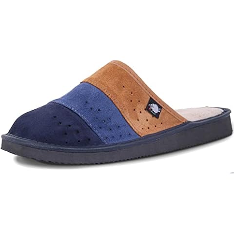 FOOTHUGS Herren-Pantoffeln aus Wildleder, mit Memory-Schaum Cover