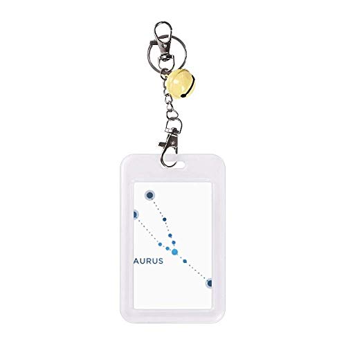 Funda de tarjeta Tauro para organizar tu cartera con estilo de constelación amarillo