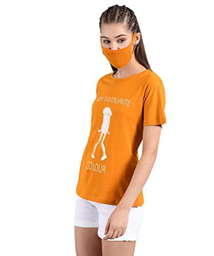Image of KOTTY Women's Geometric Regular Fit T-Shirt