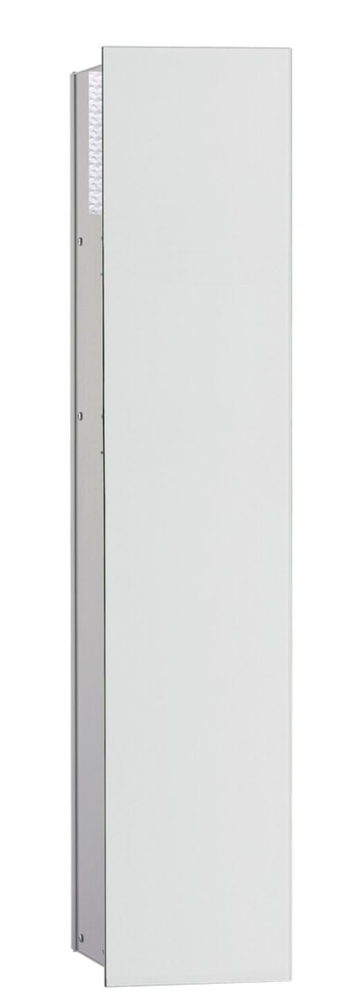 Emco Asis 2.0 Flush-Mounted Toilet Roll Holder, Optiwhite Glass, Door Hinge Right 975427452