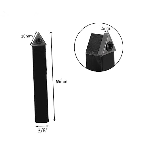 Kit de 5 Herramientas de Torno Indexables de Carburo Mikikit miniatura 6