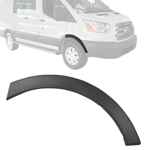 DYNVEX Front Right Passenger Side Door Fender Flare Molding Trim, Wheel Arch Panel Cover for 2015-2019 Transit 150 250 350 350 HD Cargo Van, Durable Wheel Fender Trim Molding Replace BK3Z61278L00BB