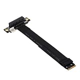 HLT M.2 NGFF Key M to PCIe 3.0 4X Extension Cable (90°Right Angle PCI-E Slot)