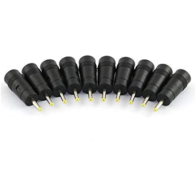 10pcs DC Power Adapter 5.5x2.1mm Female Jack to 2.5x0.7mm Male Plug Electrical Socket Outlet for Laptop Interface Power Cable Connector