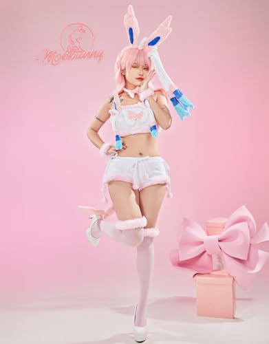 Women Cute Pajamas Set Pink Furry Tube Top and Shorts Anime Cosplay Homewear Sleepwear2