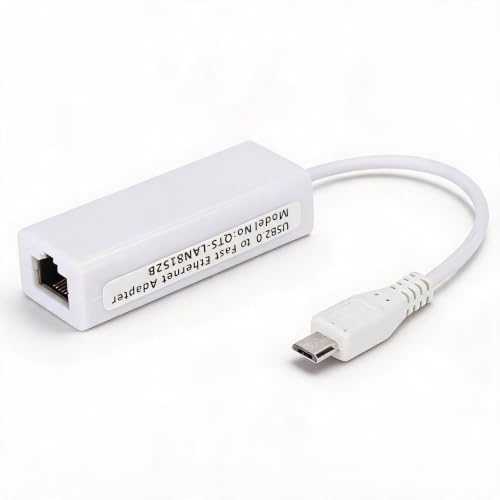 Adaptador Ethernet micro USB a RJ45 ideal para crear servidores estables en Raspberry Pi