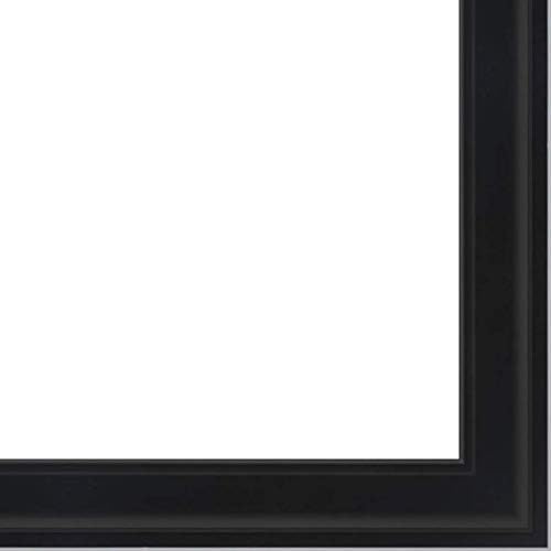 Picture Frame Moulding (Wood) 18ft Bundle - Traditional Black Finish - 1.75" Width - 3/8" Rabbet Depth