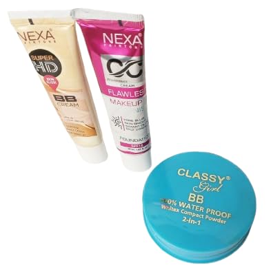 BB Cream Face Makeup Set with Classy Girl Waterproof Compact, Natural Coverage-picture-26