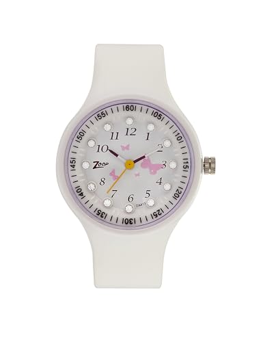 Image of Fastrack Resin Digital White Dial Men's Watch - 4038Pp02, Dial Color-Black, Band Color-White