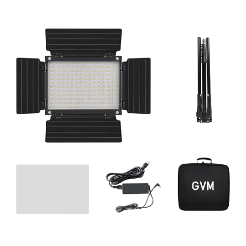 GVM Upgraded 680 RGB LED Video Light with Lighting Stand Kit, 50W Photography Lighting with Bluetooth Control, Studio Light with 18 Lighting Scenes, led Panel Lights for Video Recording, 8500lux/0.5m - Thumbnail 7