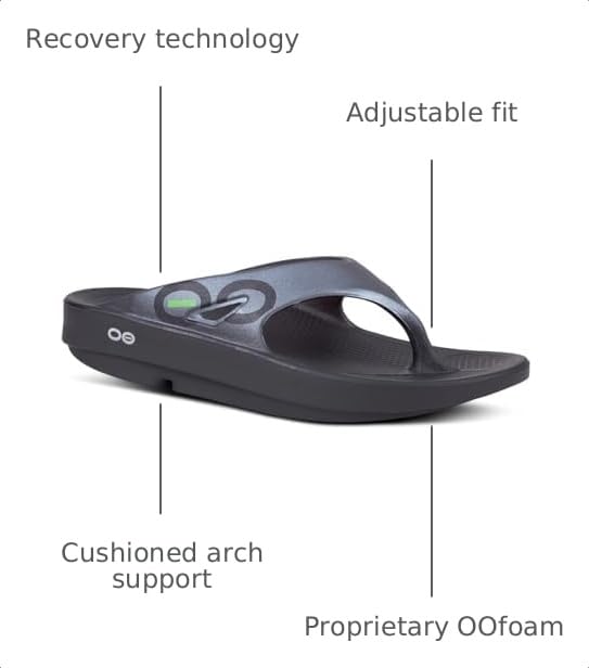 Image of OOFOS OOriginal Sport Sandal (Graphite /Black, US Men's Size 10 /Women's Size 12)