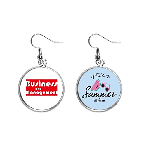 Pendientes de sandía estilo frutal para pendientes de verano colgantes
