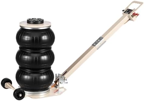VEVOR pneumatischer Wagenheber 3 t Pneumatikheber mit 6 Stahlrohren & verstellbarem Griff, 140–450 mm Hubhöhe, schnelles Anheben, Druckluftwagenheber Luftheber für Pkw SUVs Pickups