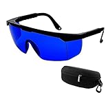 Macllar Gafas Proteccion Laser IPL, Gafas láser Grabador láser Gafas protectoras Gafas protectoras para los ojos Gafas de seguridad para trabajar con estuche para gafas, Azul