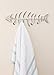 Comfify Decorative Fish Bones Wall Mounted Towel Rack Stylish Cast Iron Hanger with 4 Fish Bones Hooks for Towels, Robes and More - Includes Screws and Anchors - Antique White