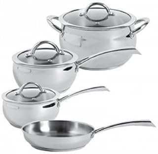 104392.07 Derrick Stainless Steel Cookware Set, 7 Piece
