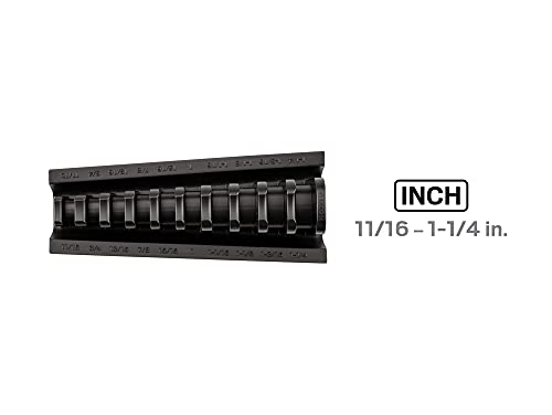 Tekton 10-Tool 1/2 Inch Drive Crowfoot Wrench Organizer Rack, Black (11/16-1-1/4 In.) | Org26310 #TOP2