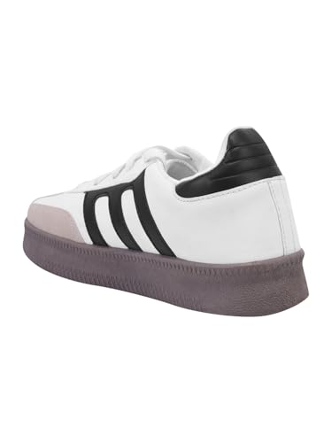 Image of Shoetopia Women's Casual Sneakers || Lace-Up Low-Top Shoes with Cushioned Sole || Trendy Daily Footwear Walking Shoes