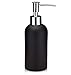 EssentraHome Matte Black Soap Dispenser with Chrome Metal Pump for Bathroom, Bedroom or Kitchen. Also Great for Hand Lotion and Essential Oils.