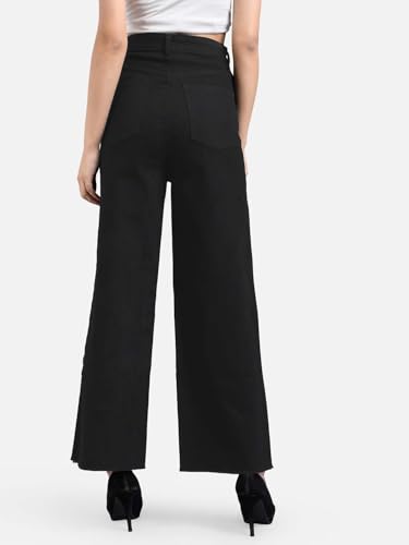 Image of KOTTY Women's Classic Fit Straight Jeans - Mid Waist with Clean Lines