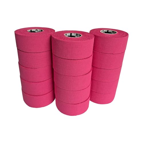 Image of Ringside 1 inch Colored Athletic Trainers Tape - 15 Rolls, Hot Pink | 30-foot roll, USA Boxing Compliant, High Adhesion, Low Residue, Boxing, MMA, Football, Soccer, Muay Thai & Kickboxing