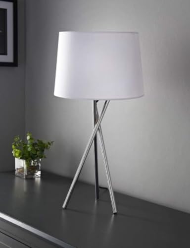 Image of DEENZ Tripod Design Table Lamp Give Your Home Decor Office Living Room A Truly Contemporary Look (White)