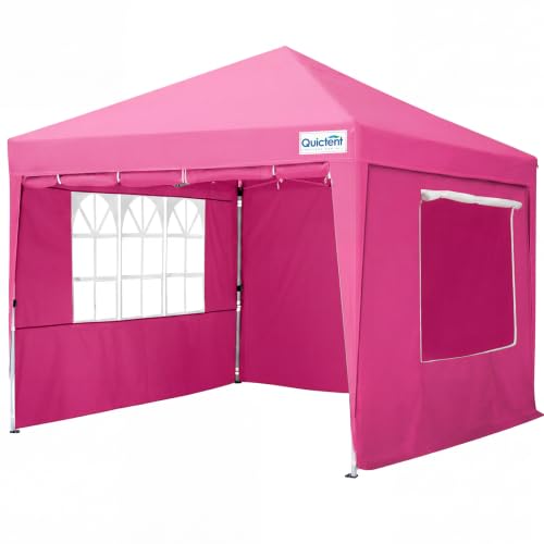 Quictent Pop up Canopy Tent 10'x10' with 4 Detachable Window Sidewalls
