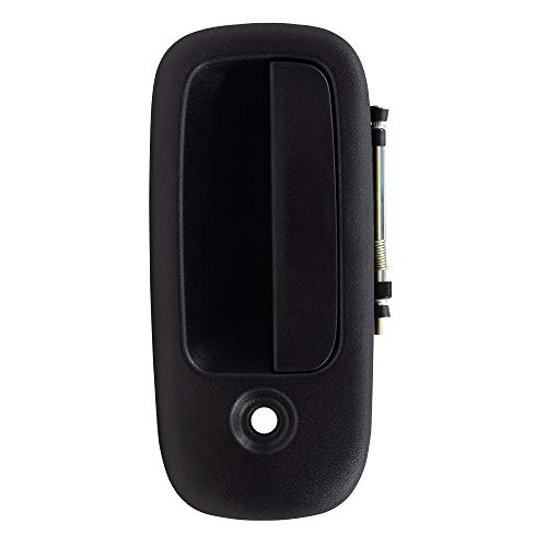 AutoandArt Brock Aftermarket Replacement Front Driver Left Outside Door Handle Textured Black Compatible with 1996-2022 Chevy Express