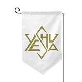 Yeshua Star of David Garden Flag 12x18 Inch Double Sided Small Flags for Outside Yard Outdoor Decor Wall Banner