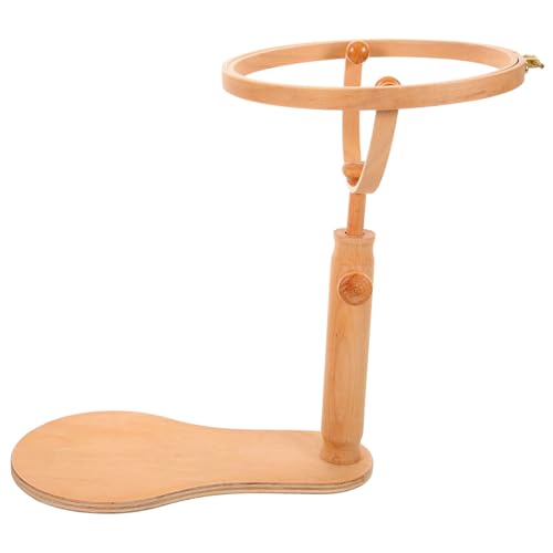SEWOART Adjustable Embroidery Stands Cross-Stitch Supplies Solid Wood Embroidery Holder Stand