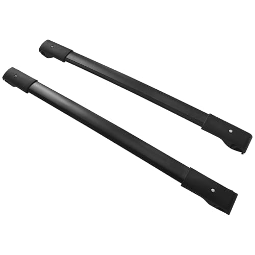 FREEMOTOR802 Compatible with 2014-2024 Subaru Forester Cross Bars, Black Aluminum Top Roof Rack Cross Bars Pair 6PCS Left & Right, Driver & Passenger Side