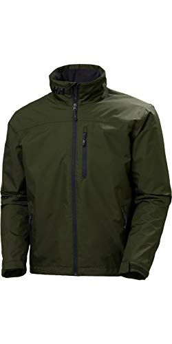 Image of Helly-Hansen mens Crew Midlayer Fleece Lined Waterproof Windproof Rain Jacket