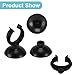 CAPASTEC Aquarium Suction Cup, Aquarium Sucker Clip, Suction Cups Airline Tubing Holder, Fish Tank Accessories for Aquarium Fish Tank, Black, 0.79