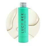 Lucy Bee AHA PHA Exfoliating Tonic for Sensitive Skin, Glycolic Acid & Fruit Acids, Gentle Daily Exfoliant, Dermatologist Approved, Certified Organic, Vegan & Cruelty Free, 3.38 fl oz